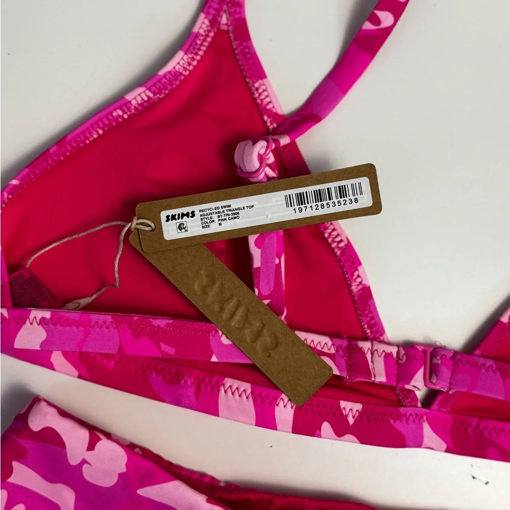 SKIMS Recycled Swim Set | Pink Camo